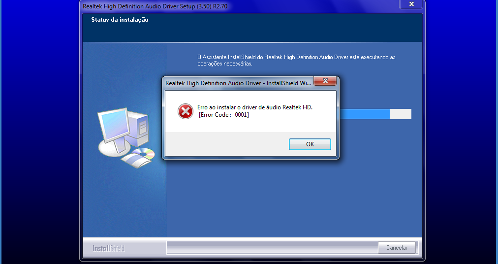 Error Code 0001 Realtek Windows7