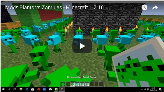 Mods Plants vs Zombies Minecraft 1.7.10