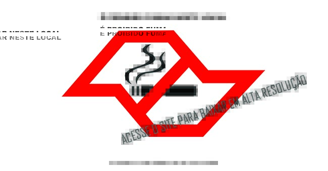 Placa Proibido Fumar para imprimir